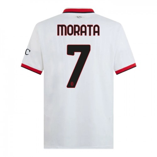Maglia AC Milan Morata 7 Secondo 2024-25 Maniche Corte - Uomo Maglia AC Milan Morata 7 Secondo 2024-25 Maniche Corte - Uomo